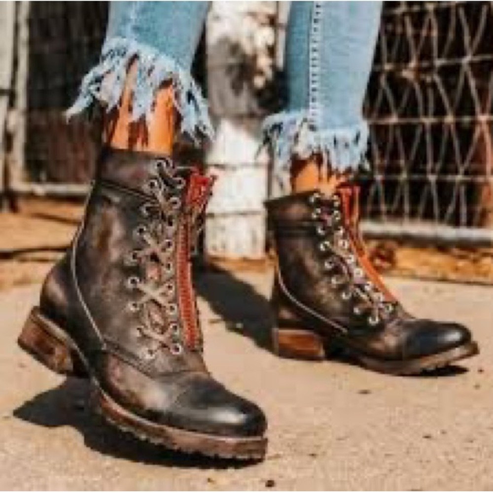 Black Freebird Liverpool boots size 7